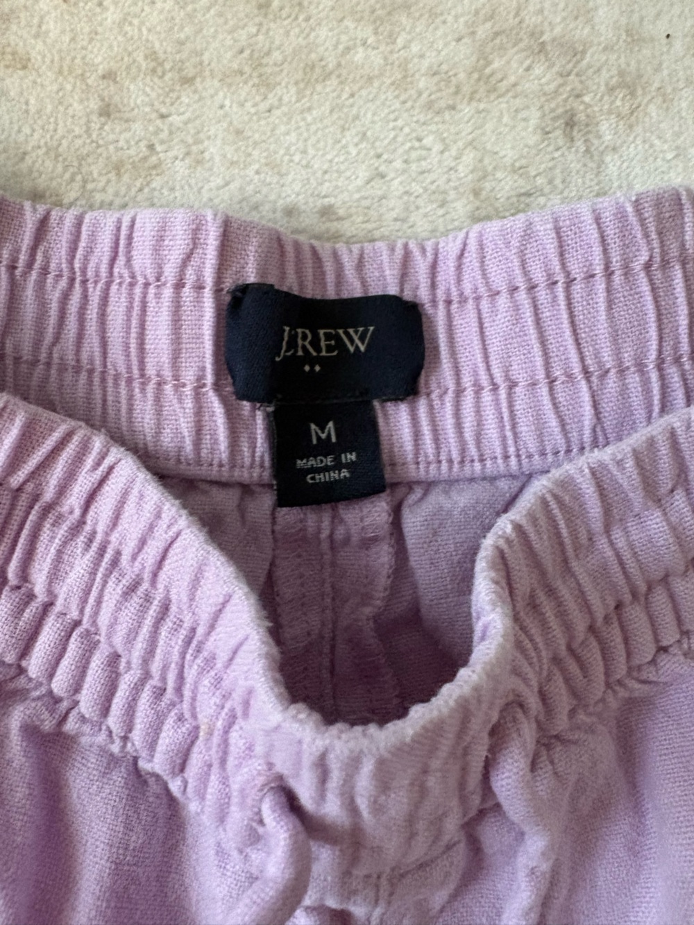 J. Crew Lavender Ribbed Crewneck Sweater